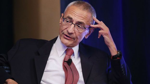 Clinton campaign chair John Podesta was targeted by hackers. Copyright GETTY IMAGES 